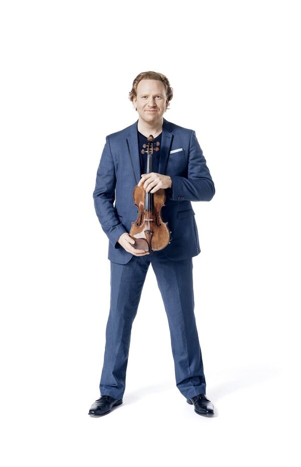 Violinist Daniel Hope will perform a series of works by Beethoven, pairing them with pieces written by the composer’s admirers. CONTRIBUTED BY THOMAS ENTZEROTH