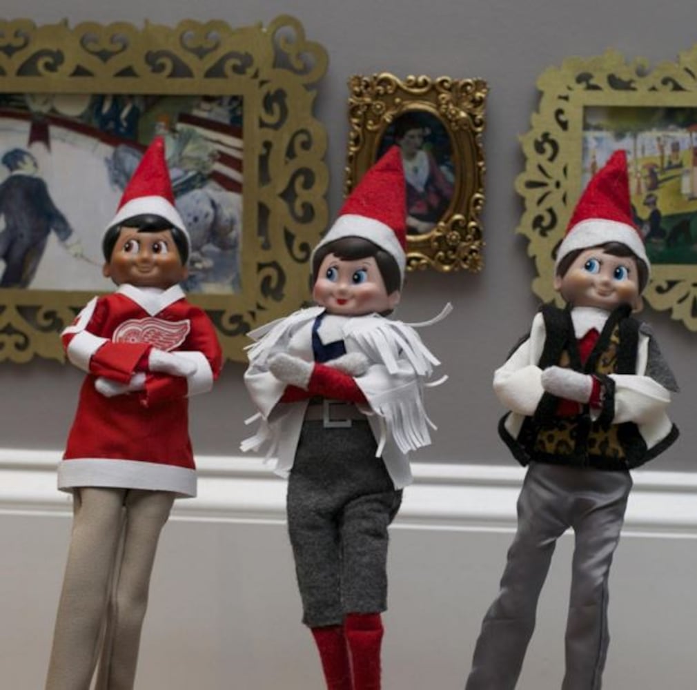 Elf on the Shelf in classic movie scenes