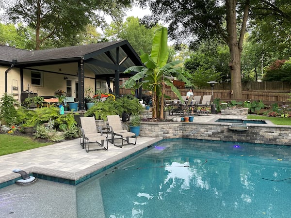 In a previous Smyrna Garden Tour, guests saw how, with the proper landscaping, one can bring a tropical atmosphere to a backyard pool. 
(Courtesy of Keep Smyrna Beautiful / Holly Rogers)