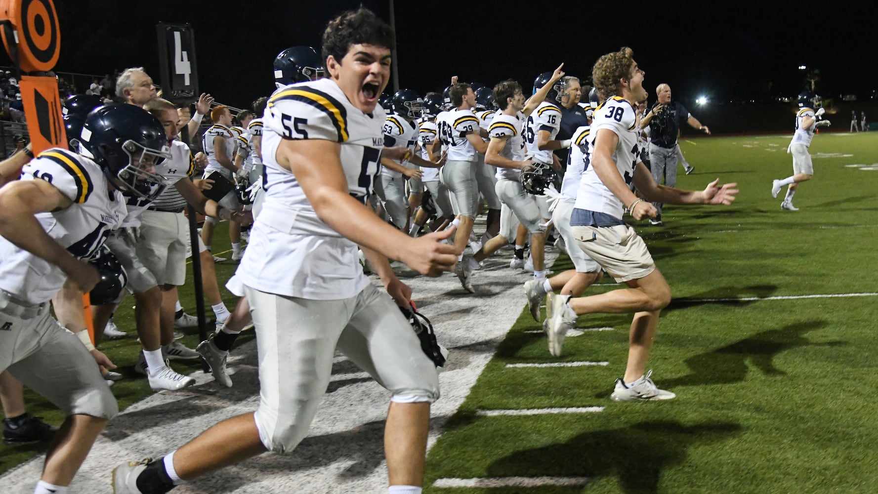 high school football: Marist at Blessed Trinity