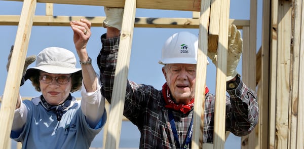 Since 1984, Jimmy and Rosalynn Carter and thousands of volunteers have helped build or repair more than 3,800 homes.