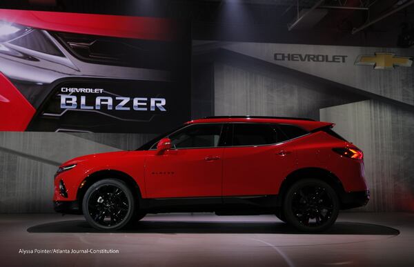 The Chevy Blazer was unveiled at an event in Atlanta Thursday. Alyssa Pointer/Atlanta Journal-Constitution