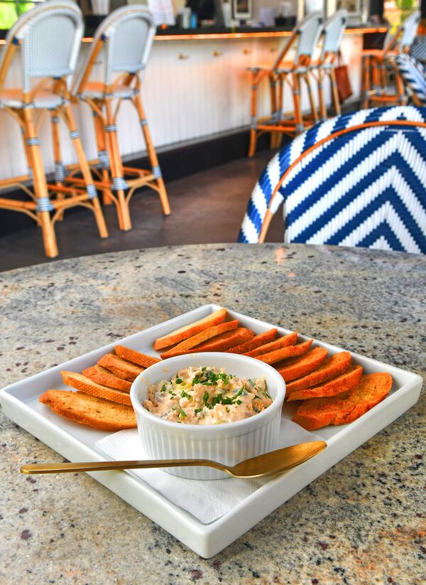 Lingering Shade Social Club’s Smoked Trout Dip. (Chris Hunt for The Atlanta Journal-Constitution)