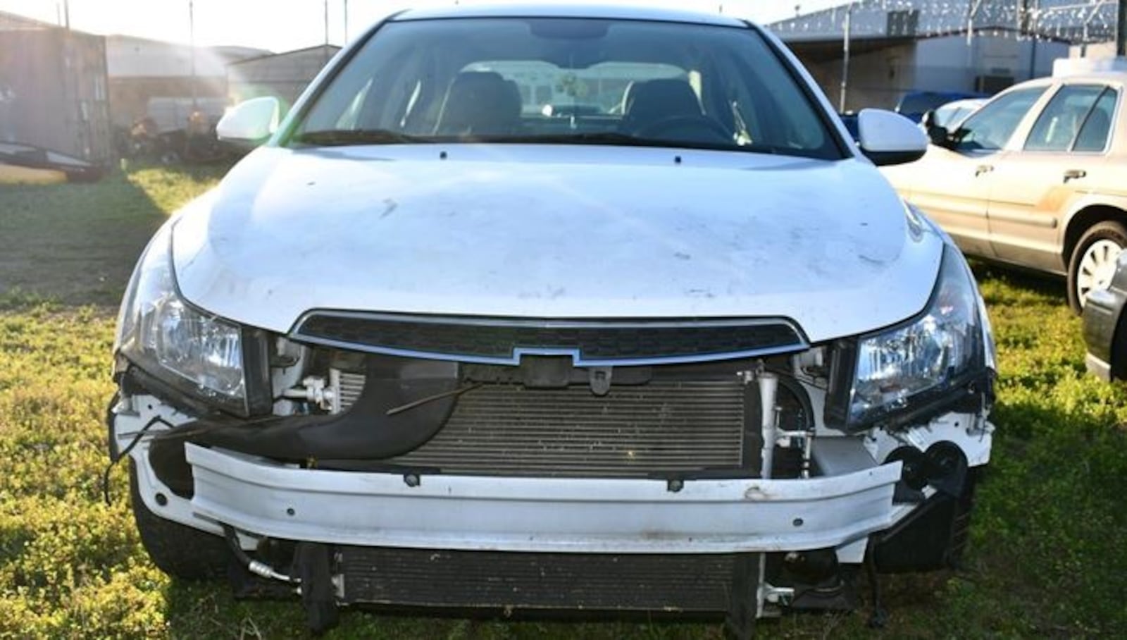 Authorities found the car at a house near her apartment. The vehicle’s front bumper was damaged.