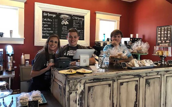 Workers at Independent Grounds, which opened in Kennesaw on Feb. 28, 2018, pose for a picture. (Provided by Independent Grounds)