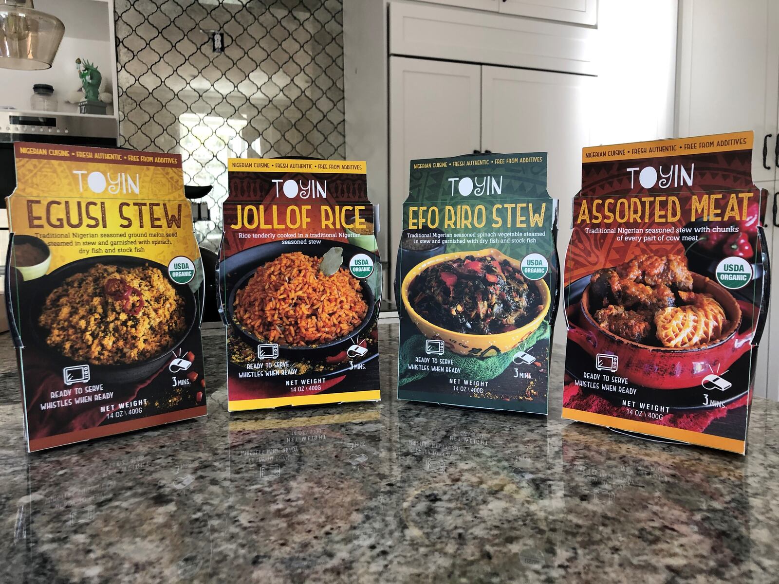 The owners of Toyin are working with the University of Georgia’s Food Product Innovation & Commercialization Center to develop a line of frozen meals, hopefully in stores next year. Courtesy of Toyin