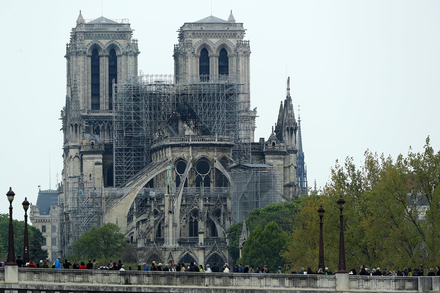 Photos: Notre Dame fire aftermath