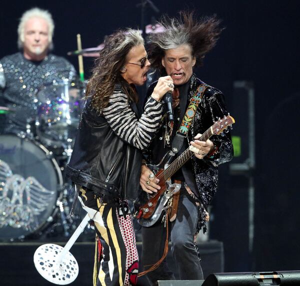 Aerosmith played a rocking set at the second night of the Bud Light Music Fest, Feb. 1, 2019, State Farm Arena. Post Malone opened the concert. Robb Cohen Photography & Video /RobbsPhotos.com