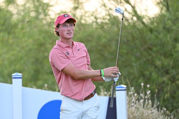 Maxwell Ford, here competing at the NCAA Championships, is among the favorites at the 2022 Dogwood Invitational at Druid Hills Golf Club. (Todd Drexler/Tim Cowie Photos)