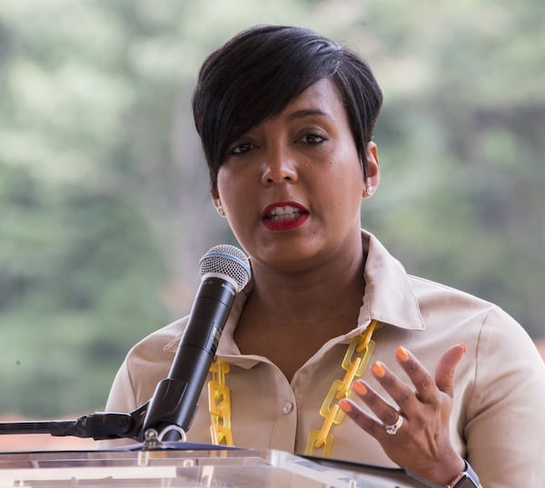 June 24, 2019 - Atlanta - Atlanta Mayor Keisha Lance Bottoms unveiled a new affordable housing plan at a press conference on Monday. Her One Atlanta: Housing Affordability Action Plan is intended to serve as a roadmap to increase the supply of housing in the City of Atlanta for a full spectrum of residents. Speakers included Bottoms, Jon Keen, Atlanta Deputy COO, Terri Lee, Atlanta Chief Housing Officer, Denise Cleveland-Leggett, HUD Regional Director, John O’Callaghan, President and CEO, ANDP and Sarah Kirsch, Executive Director, Urban Land Institute. Bob Andres / bandres@ajc.com