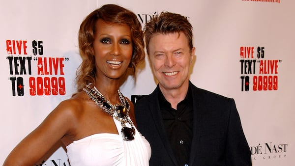 Iman and David Bowie pictured in 2008. Bowie died in 2016. He would have been 71 in 2018.