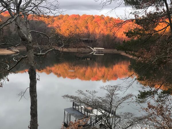 Kathy Samples took this picture the morning after Thanksgiving last year from her deck at Lake Allatoona as the sun briefly came over the horizon.