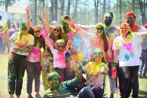 The scene at Dunwoody’s Holi Festival. 