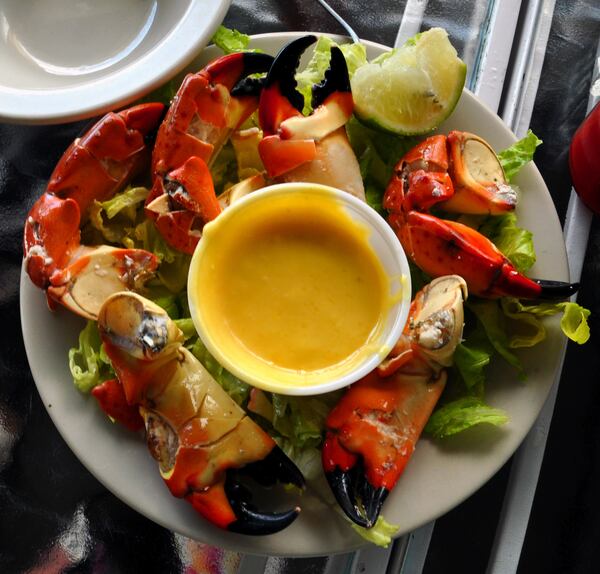 Everglades City, Fla., is the Stone Crab Capital of the World. Crab claws are served in restaurants in season, mid-October to mid-May. (Katherine Rodeghier/Chicago Tribune/TNS)