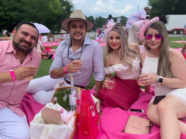 Attendees enjoy day in the park with wine at Celebrez en Rose in Atlanta in 2019. Courtesy of The Spears Group