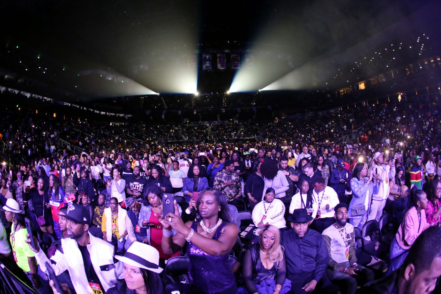 So So Def celebrates at State Farm Arena