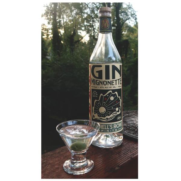 Gin Mignonette's botanicals and savory ingredients make it a springboard for bartender creativity, as well as enjoyable by itself. (Courtesy of Murrell's Row Spirits)