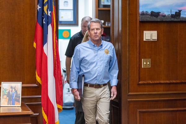 Gov. Brian Kemp’s vocal pushback to state Sen. Colton Moore, R-Trenton,  last week didn’t go unnoticed outside of Georgia.  (Arvin Temkar/arvin.temkar@ajc.com)