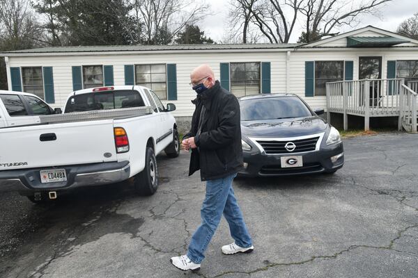 Elbert County High School teacher David Bennett leaves after he received his second dose of the COVID-19 vaccine at the Medical Center Of Elberton on Wednesday, January 27, 2021. Georgia has not opened COVID-19 vaccination to teachers yet, but a small school district east of Athens still managed to offer shots to any employee who wanted them. Elbert County Superintendent Jon Jarvis told The Atlanta Journal-Constitution that he sees his teachers, bus drivers and other employees as "essential" personnel who should be prioritized for vaccination. (Hyosub Shin / Hyosub.Shin@ajc.com)