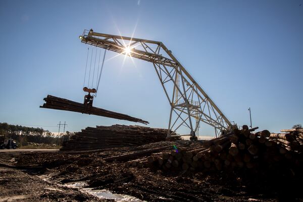 BAXLEY, GA - DEC., 9, 2016: The Interfor Baxley Division Sawmill, Friday, December 9, 2016, in Baxley, Ga. (Photo by Stephen B. Morton for Georgia Forestry Magazine)