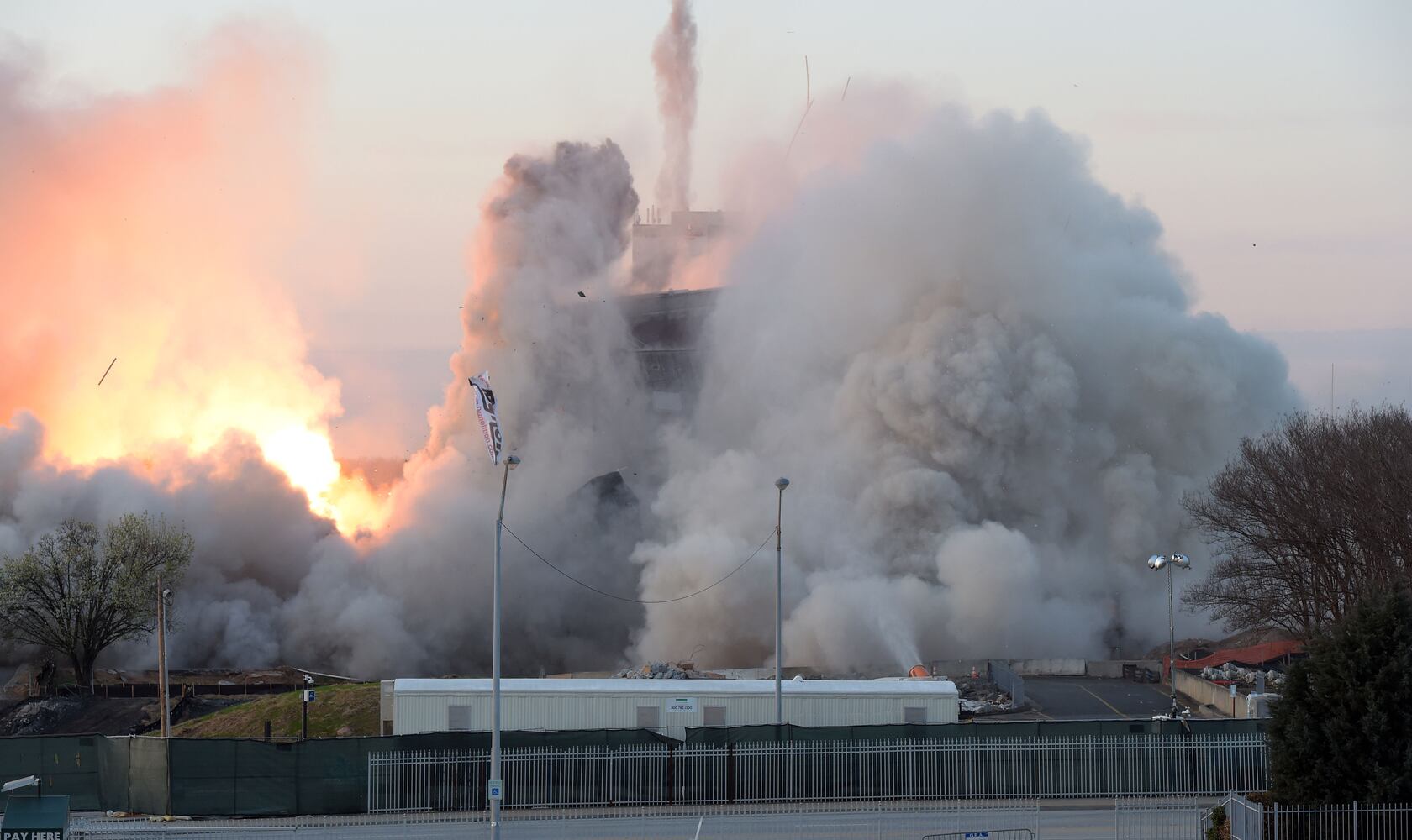 Old Georgia Archives building imploded, Sunday March 5, 2017