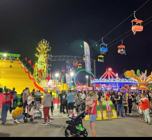 It’s a neon wonderland at the North Georgia State Fair. 
(Courtesy of Missy Miller.)