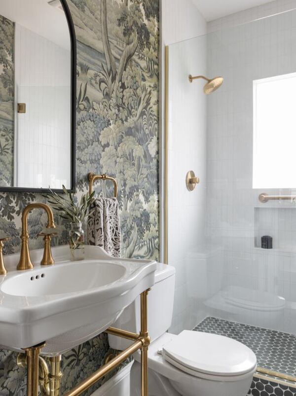 Silo Studio Design gutted and redesigned the bathroom in writer Felicia Feaster's historic bungalow. Courtesy of Silo Studio Design / Tomas Espinoza