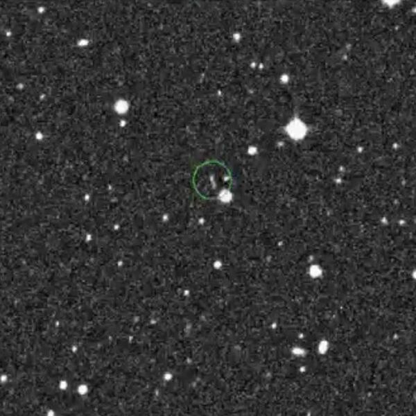 One of the discovery images of the object designated 2020 CD3, a new possible natural — and temporary — moon for Earth.