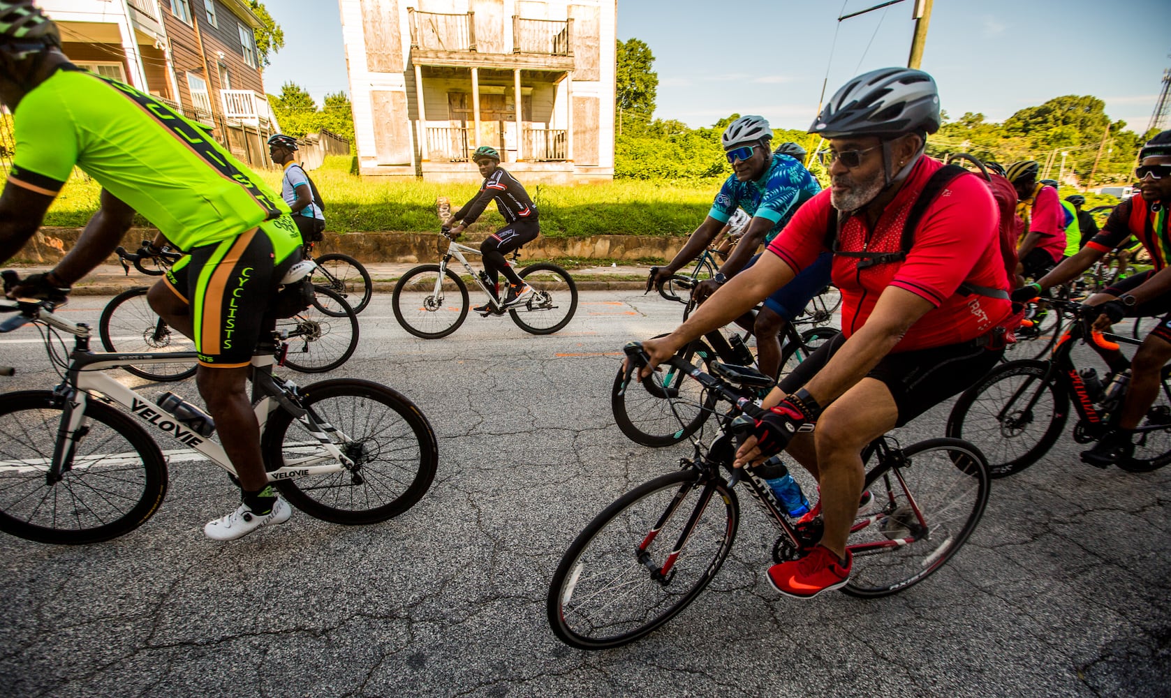 John Lewis memorial bike ride on the anniversary of his death.