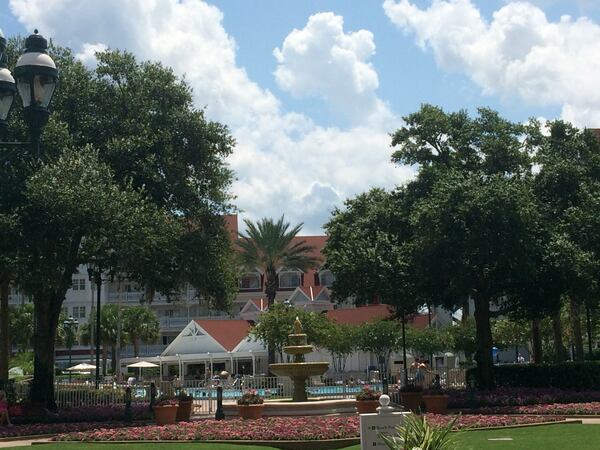 Security is tight today at the Grand Floridian Resort. Photo: Jennifer Brett