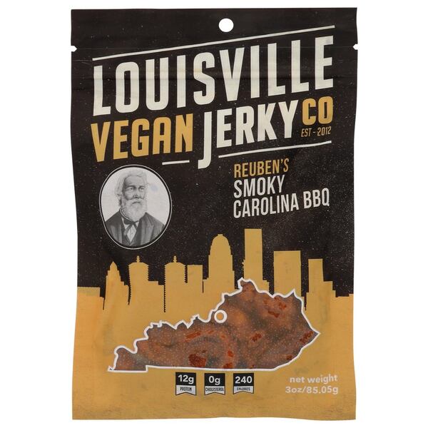 Louisville Vegan Jerky Company makes artisan jerky in a variety of flavors that range from Maple Bacon to Buffalo Dill