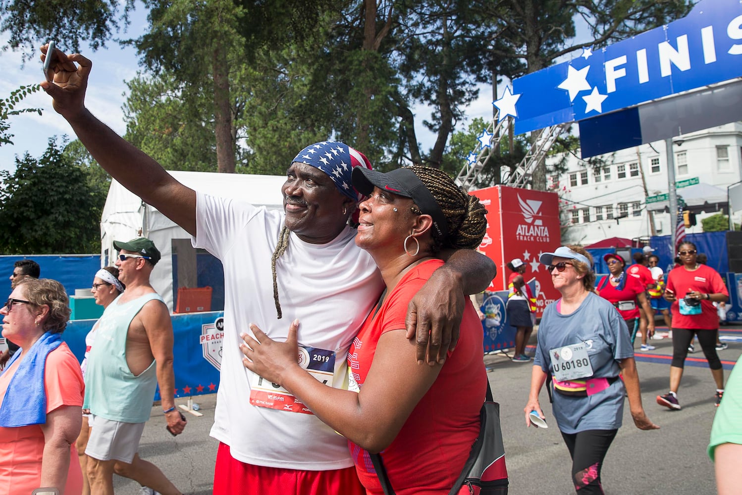 PHOTOS: Scenes at 2019 AJC Peachtree Road Race