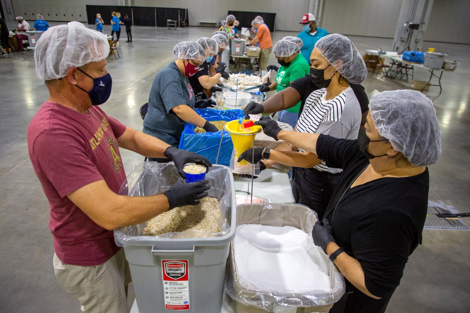 Hundreds of volunteers will pack 200,000 meals for the Atlanta Community Food Bank