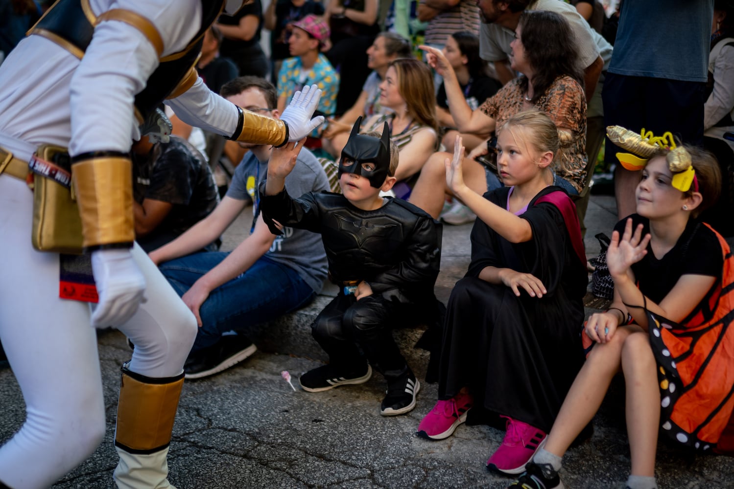 Thousands lined up along Peachtree Street Saturday morning for the annual Dragon Con parade.