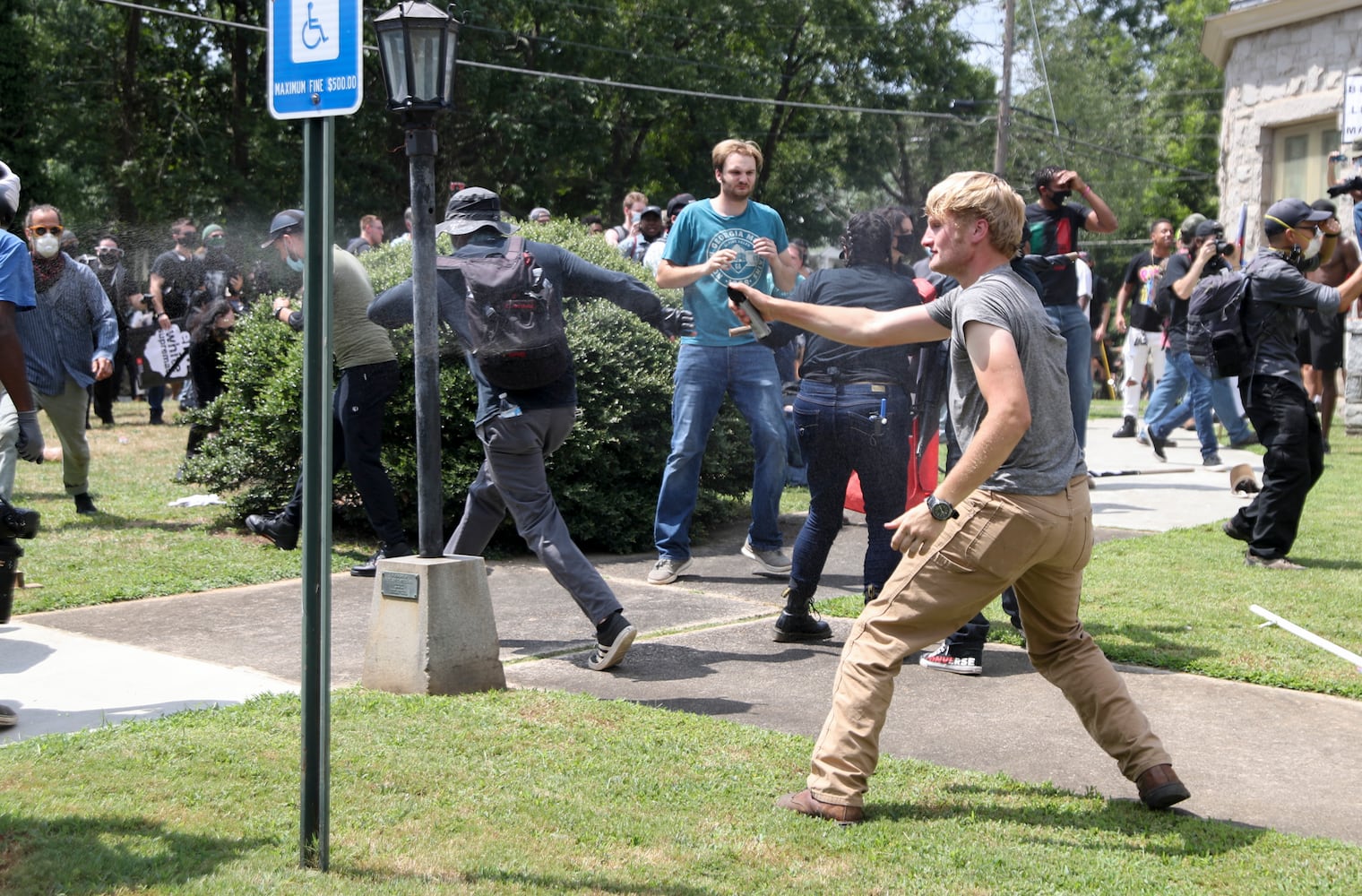 Stone mountain protest