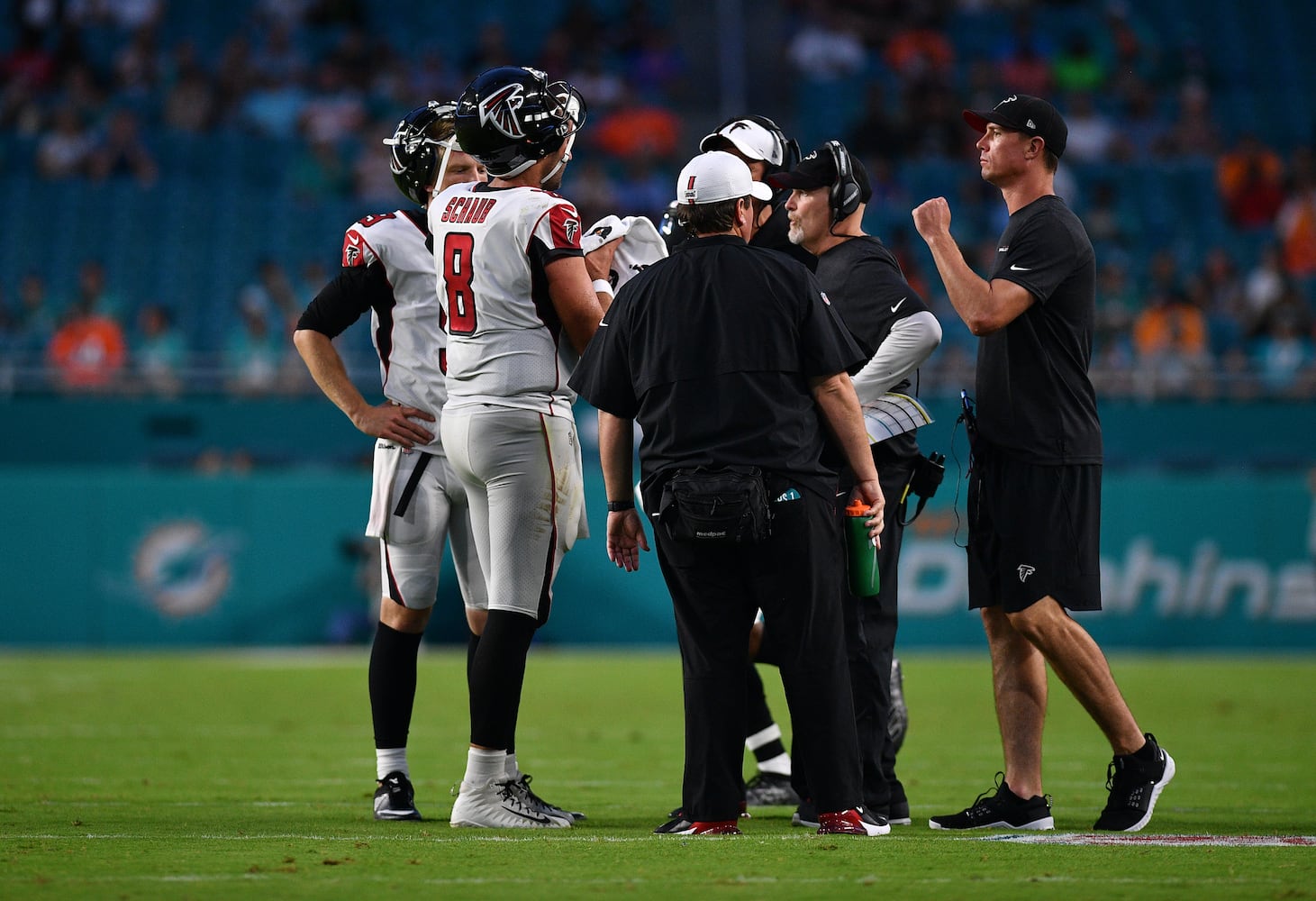 Photos: Falcons play Dolphins in exhibition