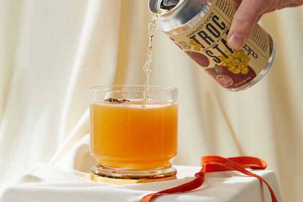 Spiced Apple-Rye Punch. (Prop styling by Morgan Locke, food styling by Kate Williams / Bailey Garrot for The Atlanta Journal-Constitution.)