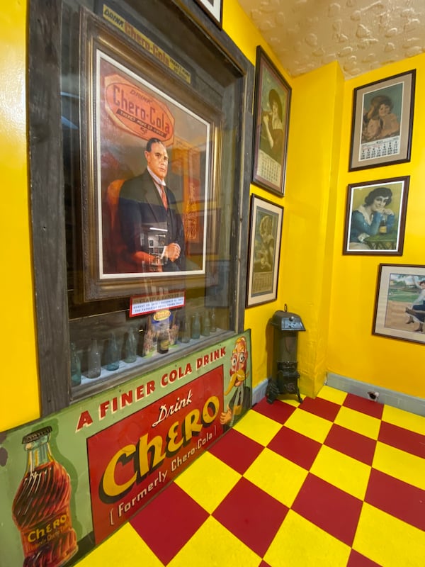 A portrait of Claud A. Hatcher, the king of Columbus soft drinks, hangs at the museum. Ligaya Figueras/ligaya.figueras@ajc.com