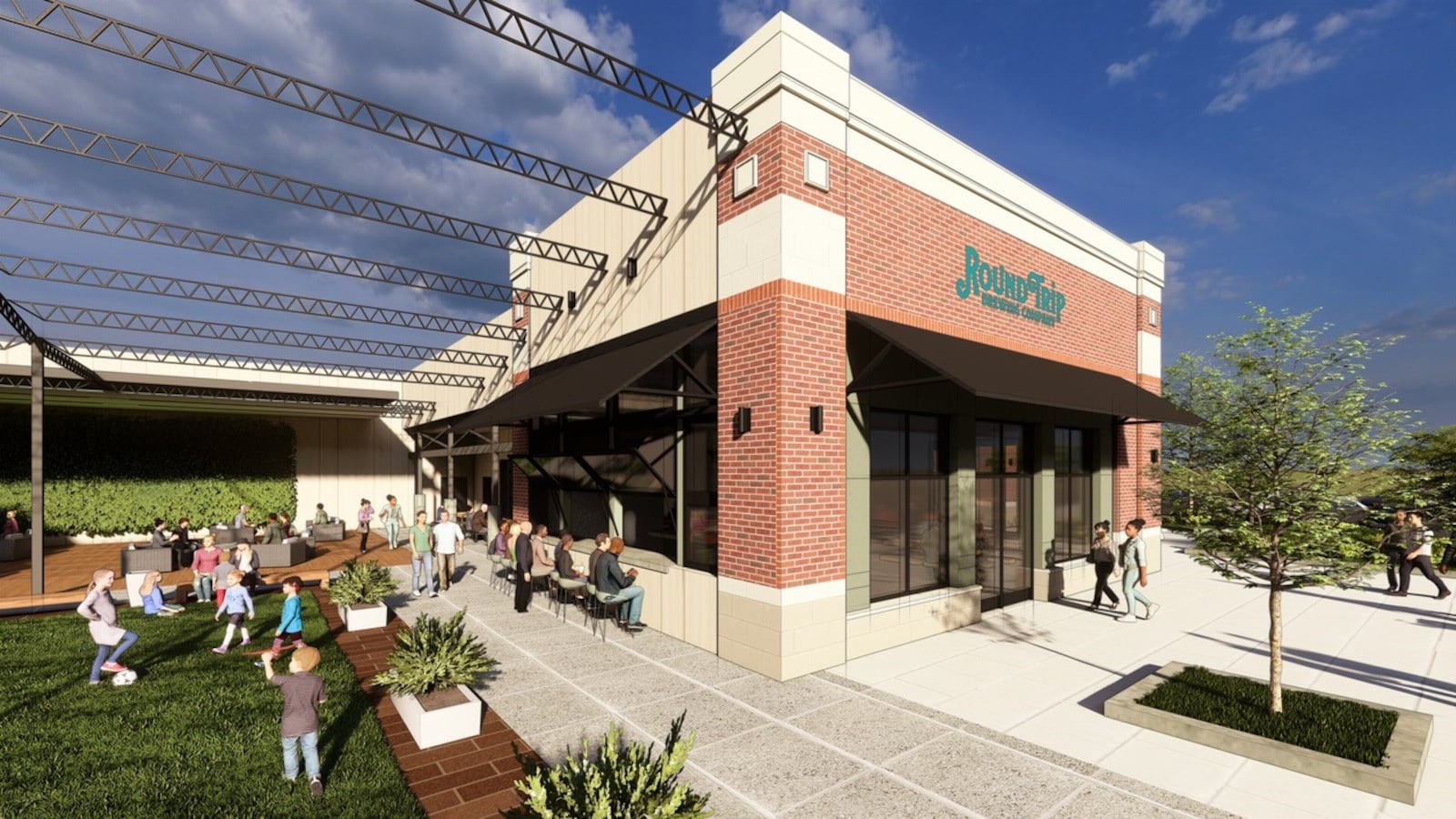 A rendering of the Avenue East Cobb location of Round Trip Brewing Co. / Courtesy of Round Trip Brewing Co.