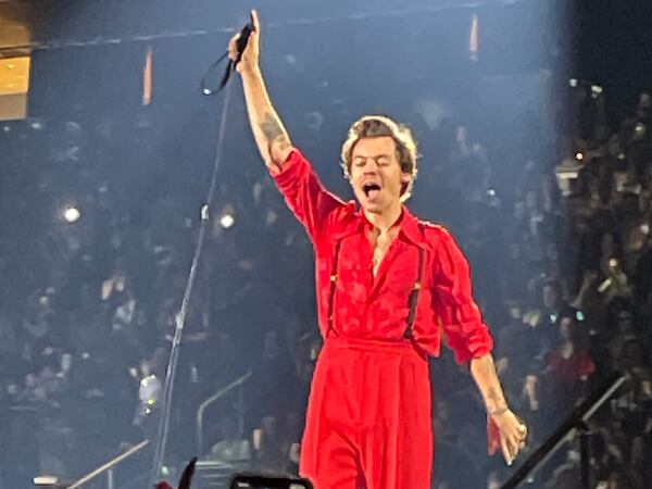 Harry Styles performed at State Farm Arena in Atlanta Oct. 27-28, 2021. / Photo by Zack McGhee