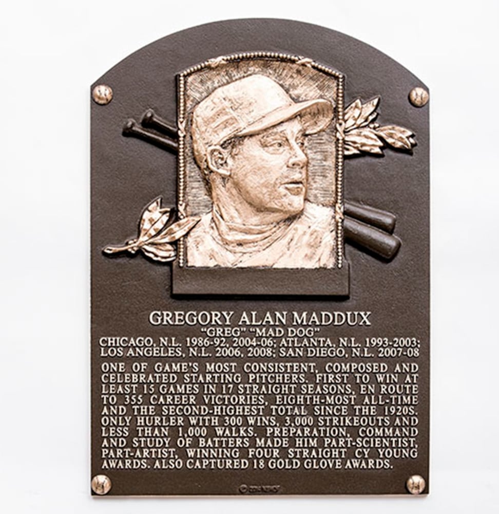 Greg Maddux: 355 wins, four straight Cy Youngs, 3,371 strikeouts