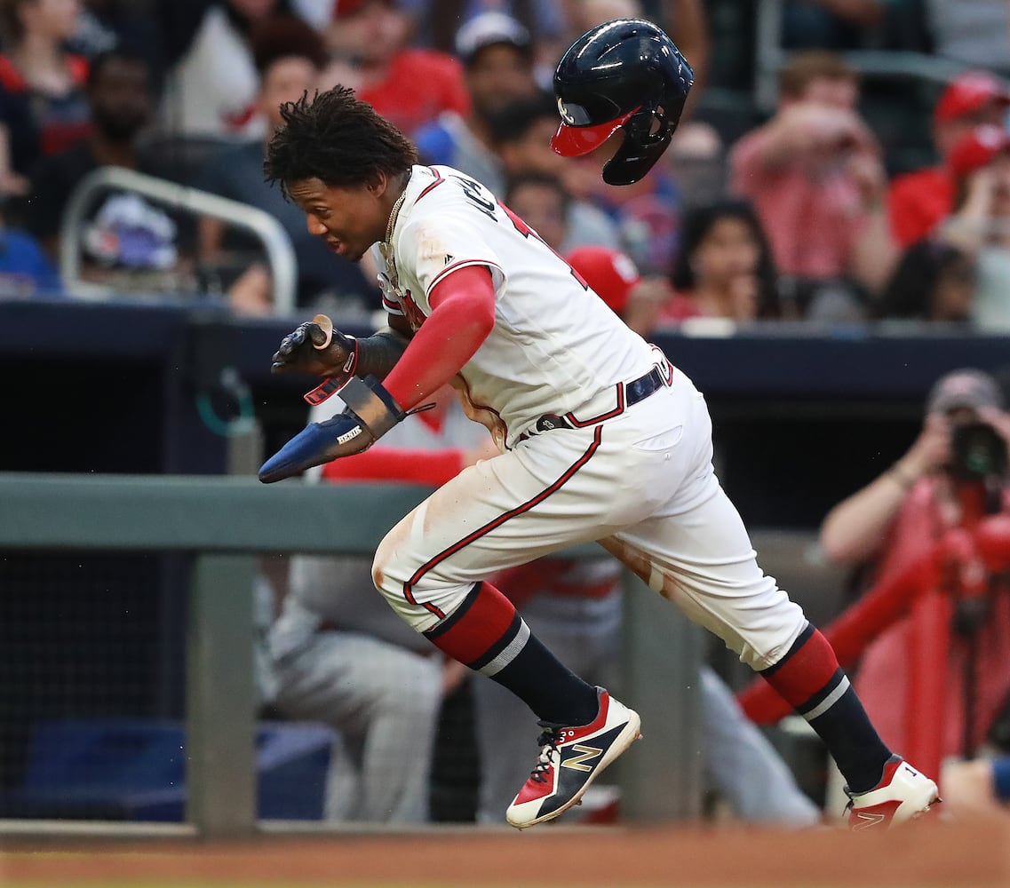 Photos: Braves’ Austin Riley crushes home run in his first game