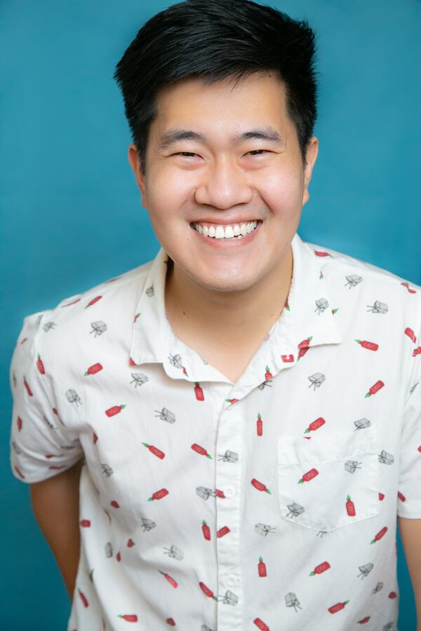 Tom Zhang plays George Gibbs in Theater Emory's “Our Town.”