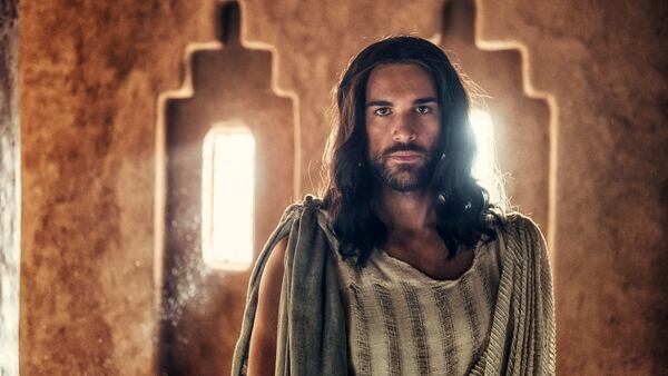 A.D. THE BIBLE CONTINUES -- "The Body Is Gone" Episode 102 -- Pictured: Juan Pablo Di Pace as Jesus -- (Photo by: Joe Alblas/LightWorkers Media/NBC) A.D. THE BIBLE CONTINUES -- "The Body Is Gone" Episode 102 -- Pictured: Juan Pablo Di Pace as Jesus -- (Photo by: Joe Alblas/LightWorkers Media/NBC)