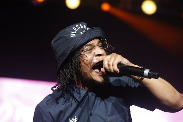 T.I. performs during the 50th Anniversary Hip Hop Concert at Lakewood Amphitheater in Atlanta on Sunday, August 13, 2023 in Atlanta. (Michael Blackshire/Michael.blackshire@ajc.com)