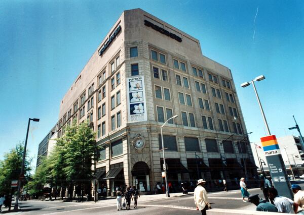 April 17, 1991 -- Rich's, a downtown Atlanta landmark for many decades, closed its flagship store's doors for good shortly after this photo was taken. MARLENE KARAS / AJC FILE PHOTO