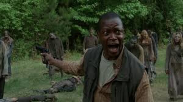 Bob Stookey got bitten, then partially eaten before dying (relatively) peacefully. CREDIT: AMC