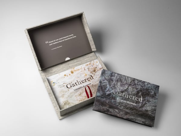 The packaging of “Gathered,” a new book by Lucinda Bunnen, is an art object unto itself. CONTRIBUTED BY BRILLIANT, EXTON PA