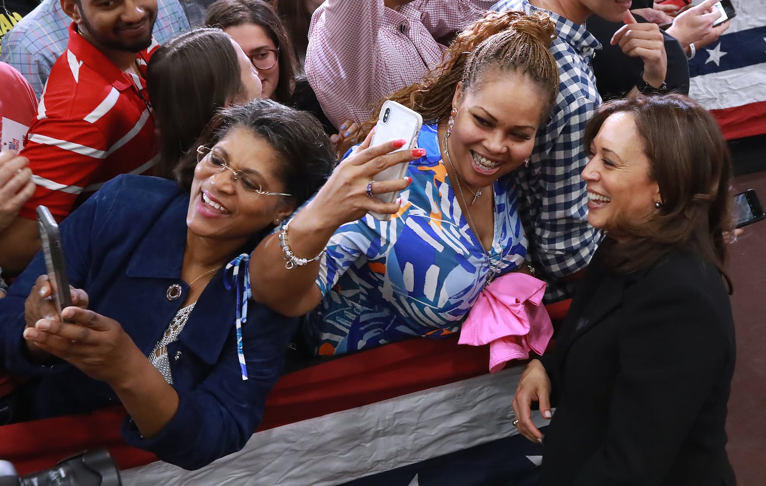 PHOTOS: Kamala Harris visits Ebenezer, Morehouse