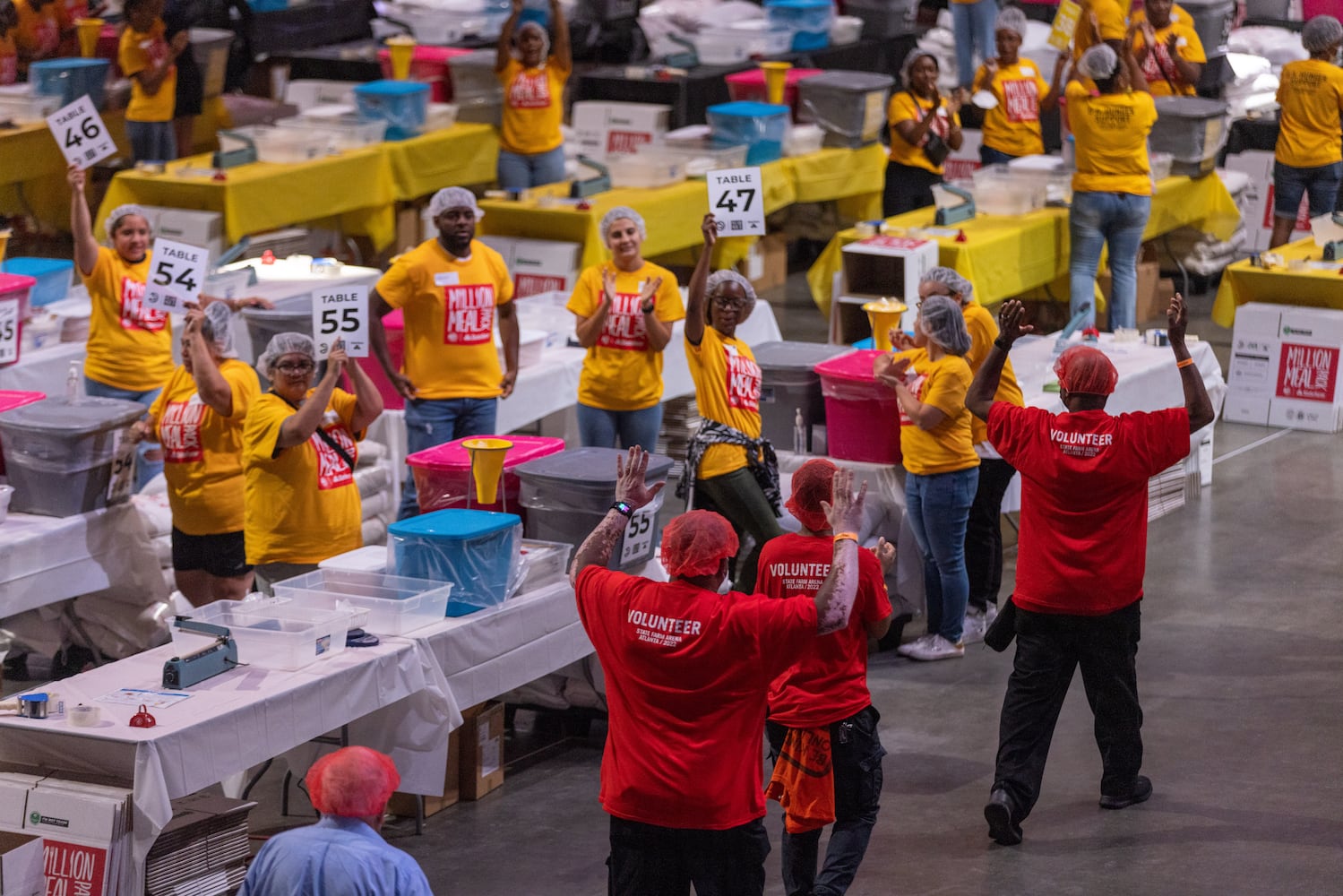  Atlanta Hawks and State Farm Arena  come together to pack 1 million meals